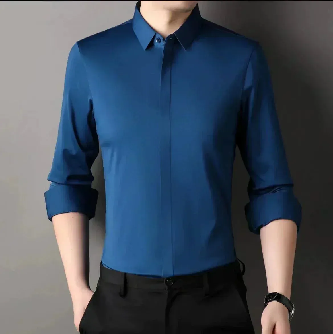 2025 HOT SALE Time Limit-50% OFFMen's Wrinkle-Free Button-Down Shirt