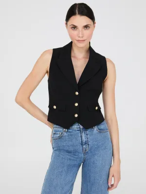 3-Button Notch Collar Vest
