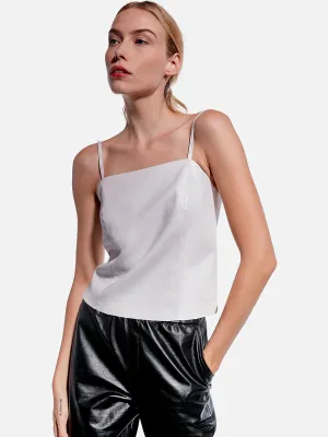 AS by DF Penny Recycled Leather Cami - Buttercream