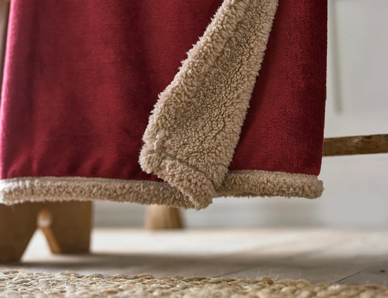 Blackbrook Ultrasoft Fleece Sherpa 125x150cm Throw