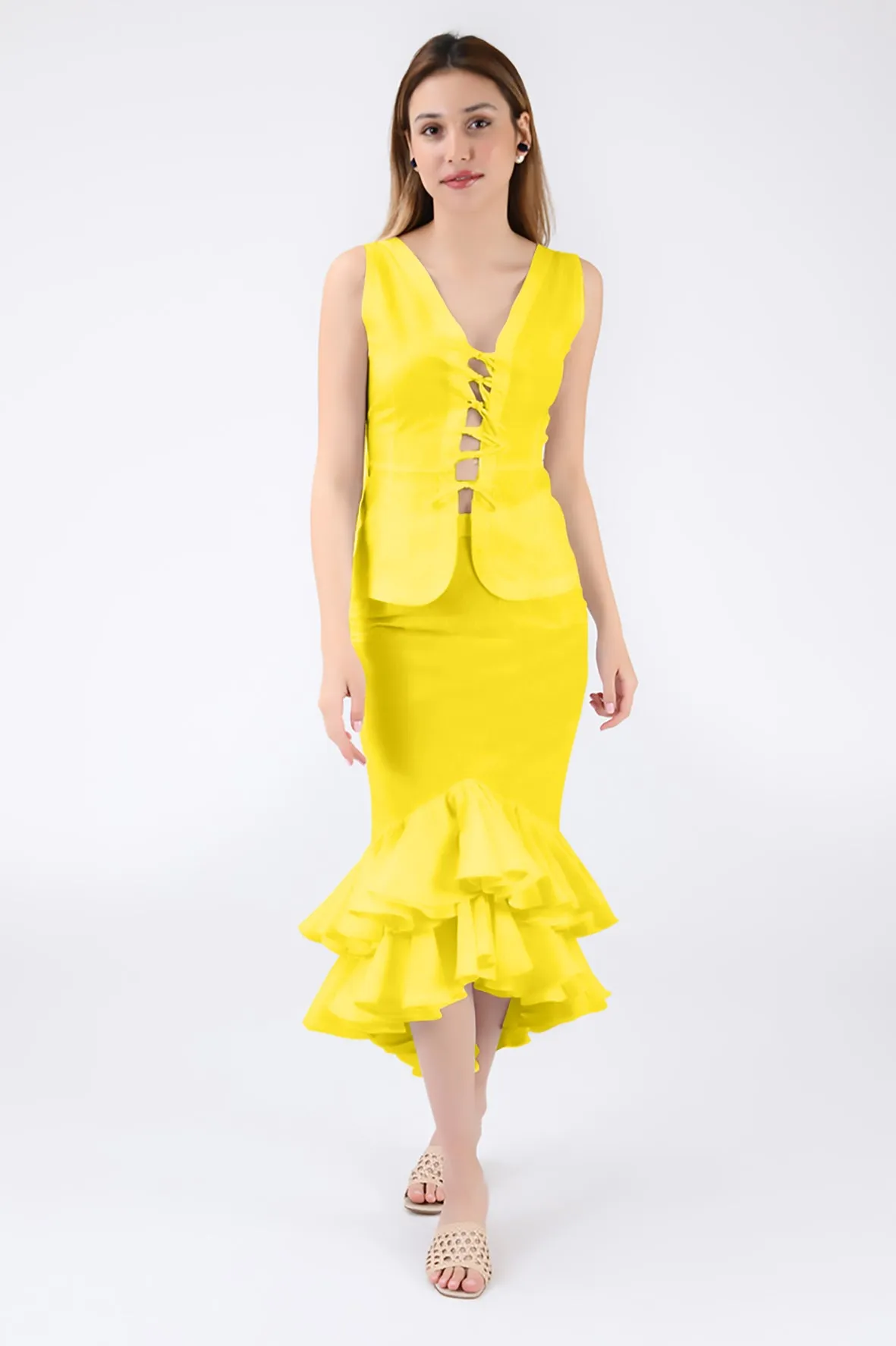 FLAMEN SKIRT SET (Wanga Collection)