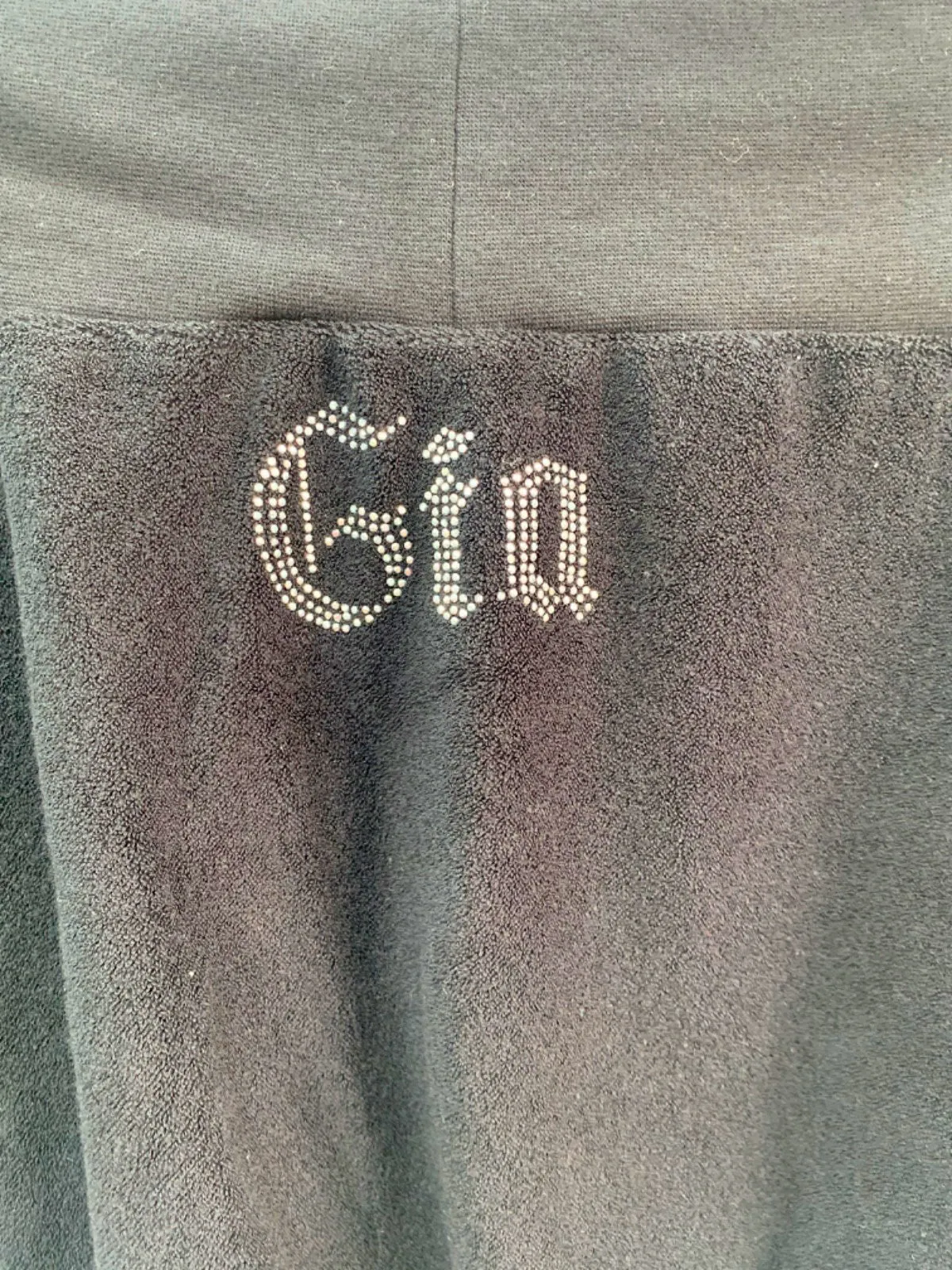I.AM.GIA Black Coleta crystal logo embellished mini Skirt S