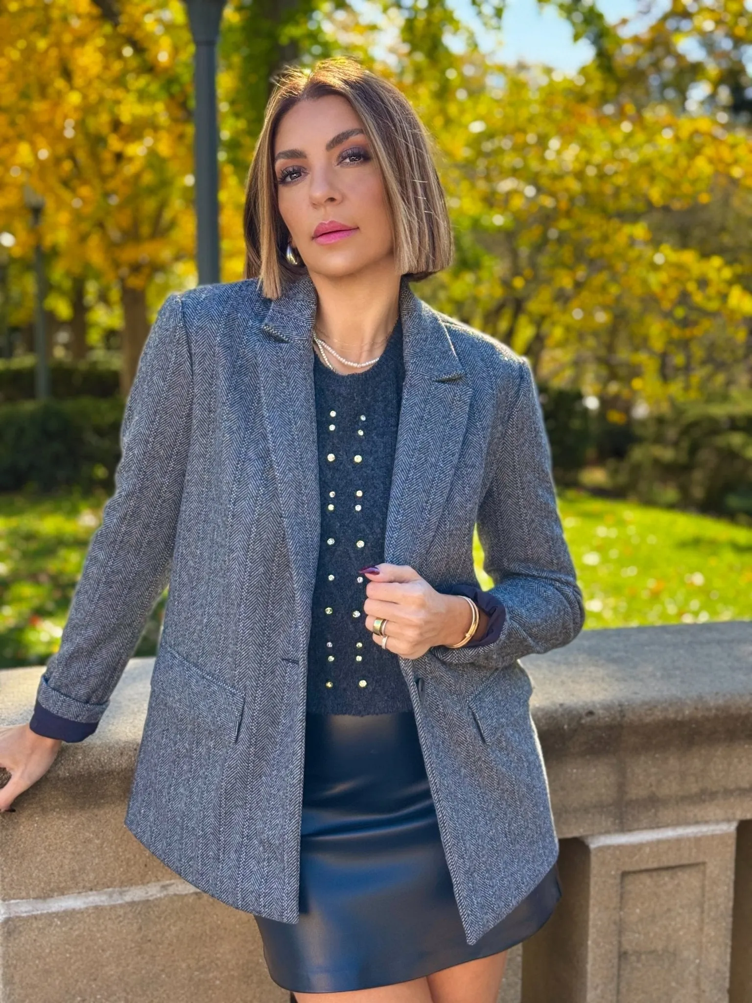Leighton Herringbone Blazer by Z Supply