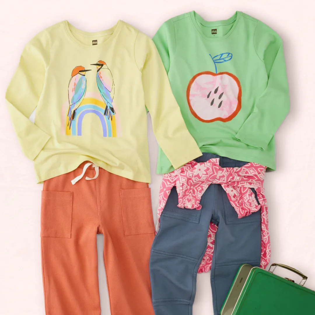 Marbled Apple Graphic Tee - Parkside by Tea Collection - FINAL SALE