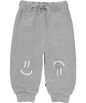 Molo Simeon Organic Cotton Sweatpant | Grey Melange | Molo