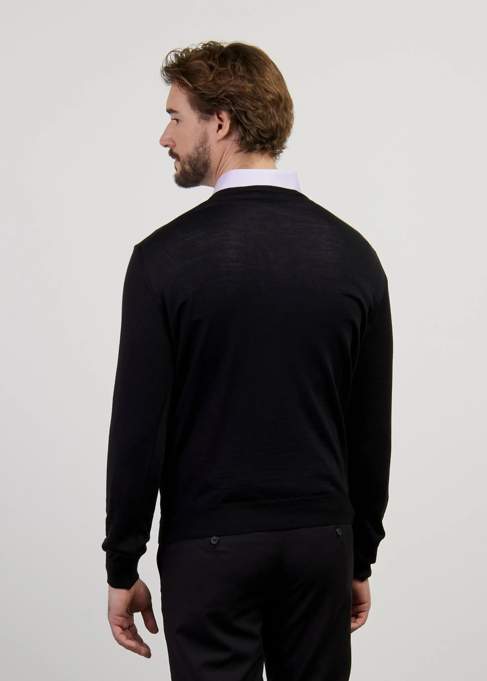 Pullover merino e seta