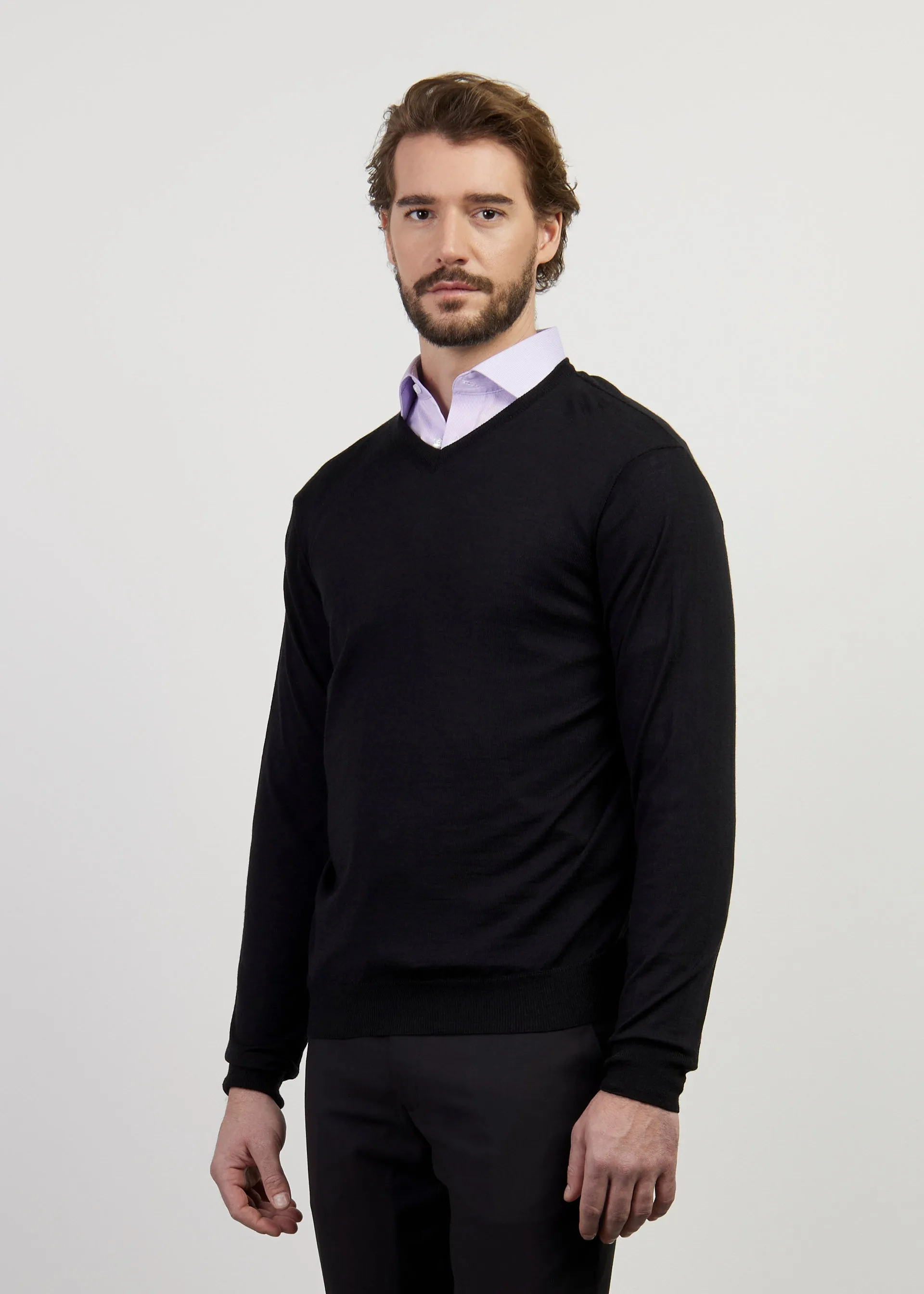 Pullover merino e seta