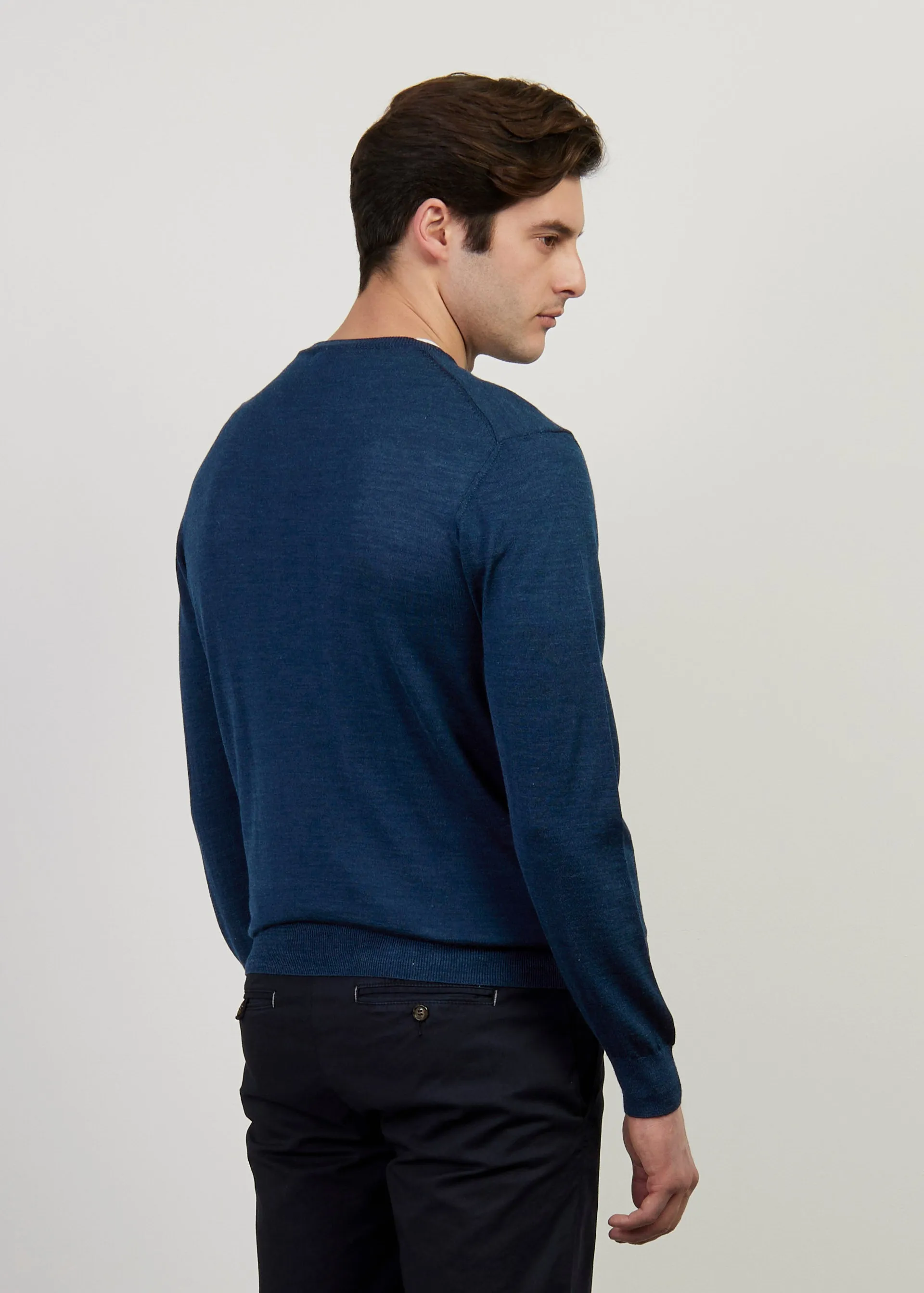 Pullover merino e seta
