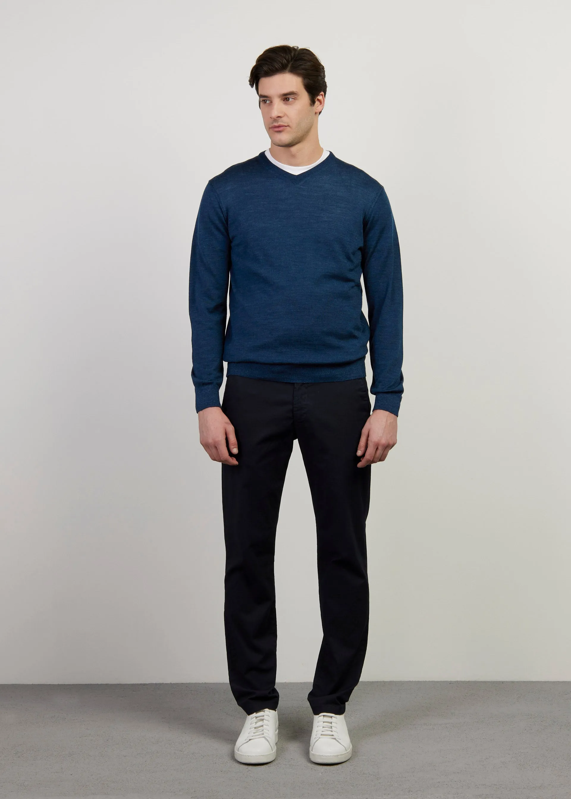 Pullover merino e seta