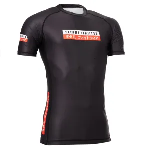 Rash Guard - Herresnit - Tatami Fightwear -  'Urban' - Kortærmet - Sort