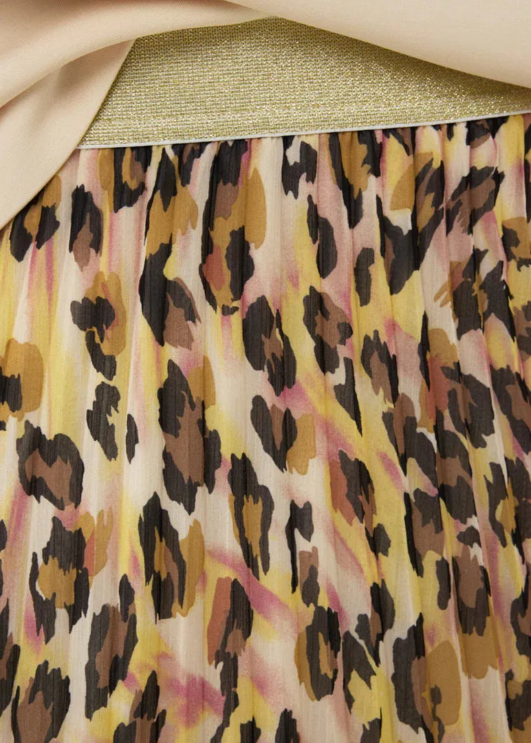 SKIRT PLISSE LEOPARD DREAM