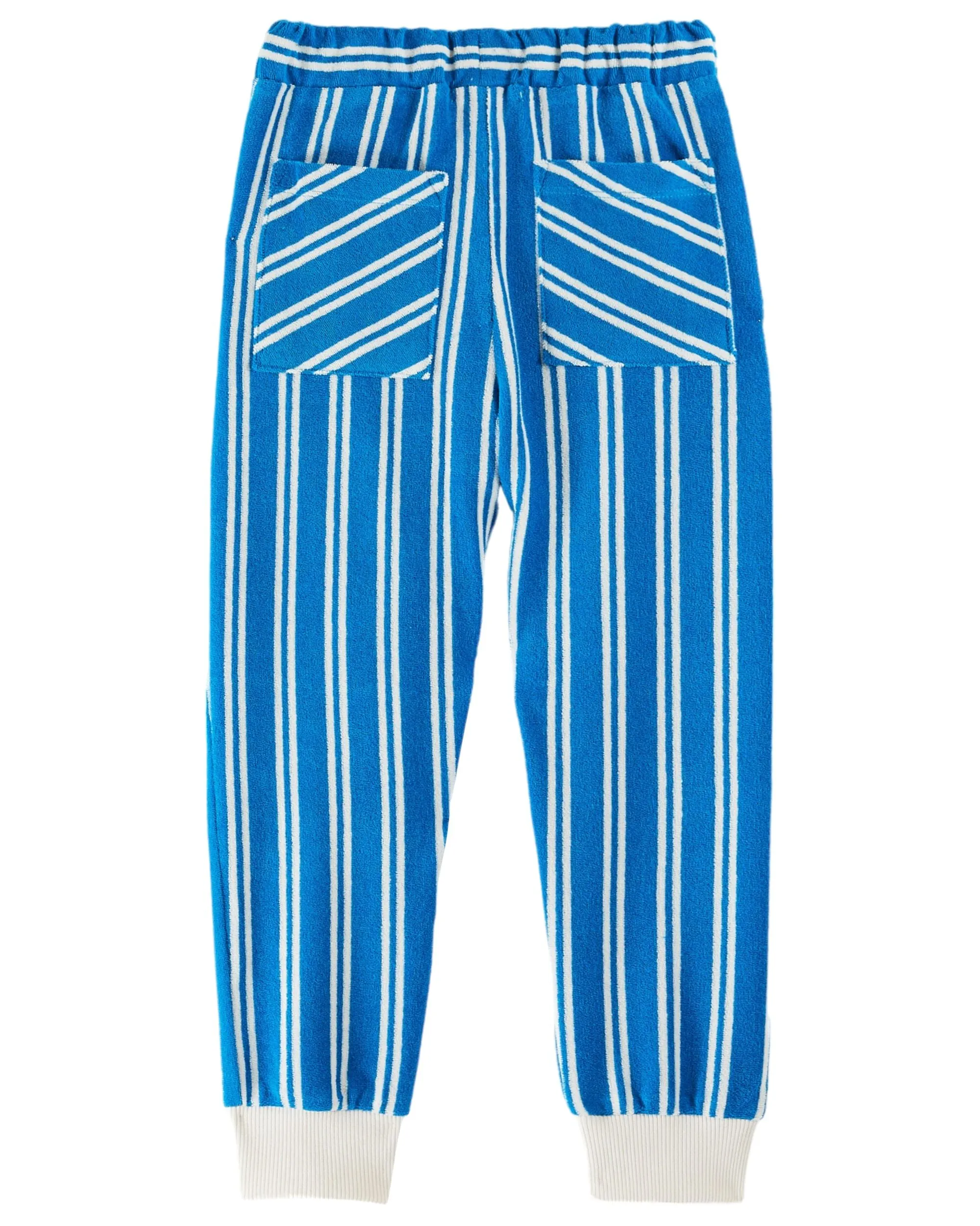 Stripe Joggers in Azur