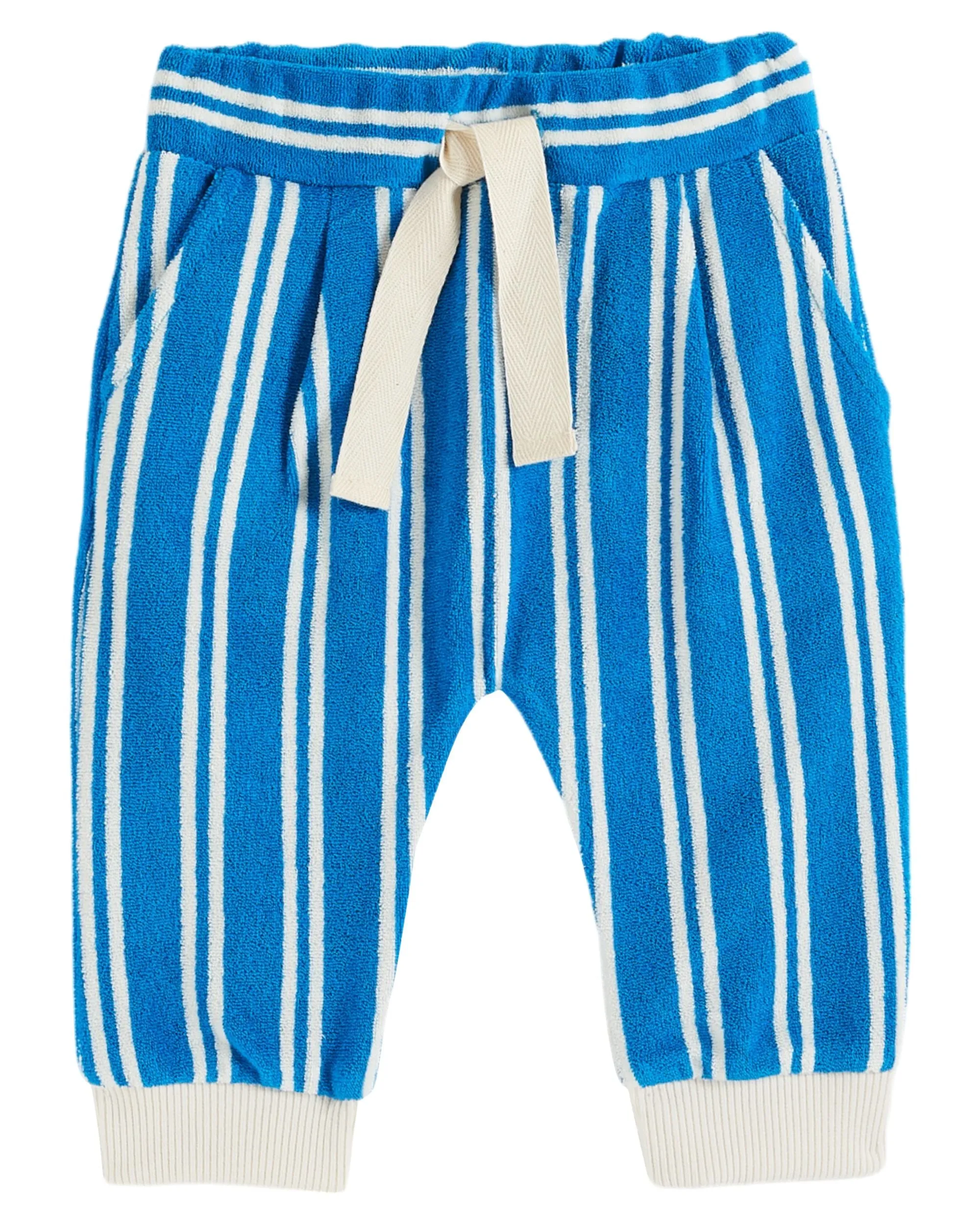 Stripe Joggers in Azur