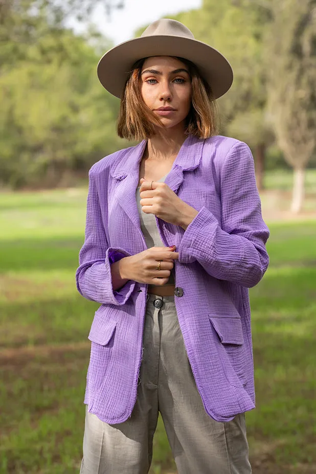 Sun Sea & Roses – Charis Blazer Purple