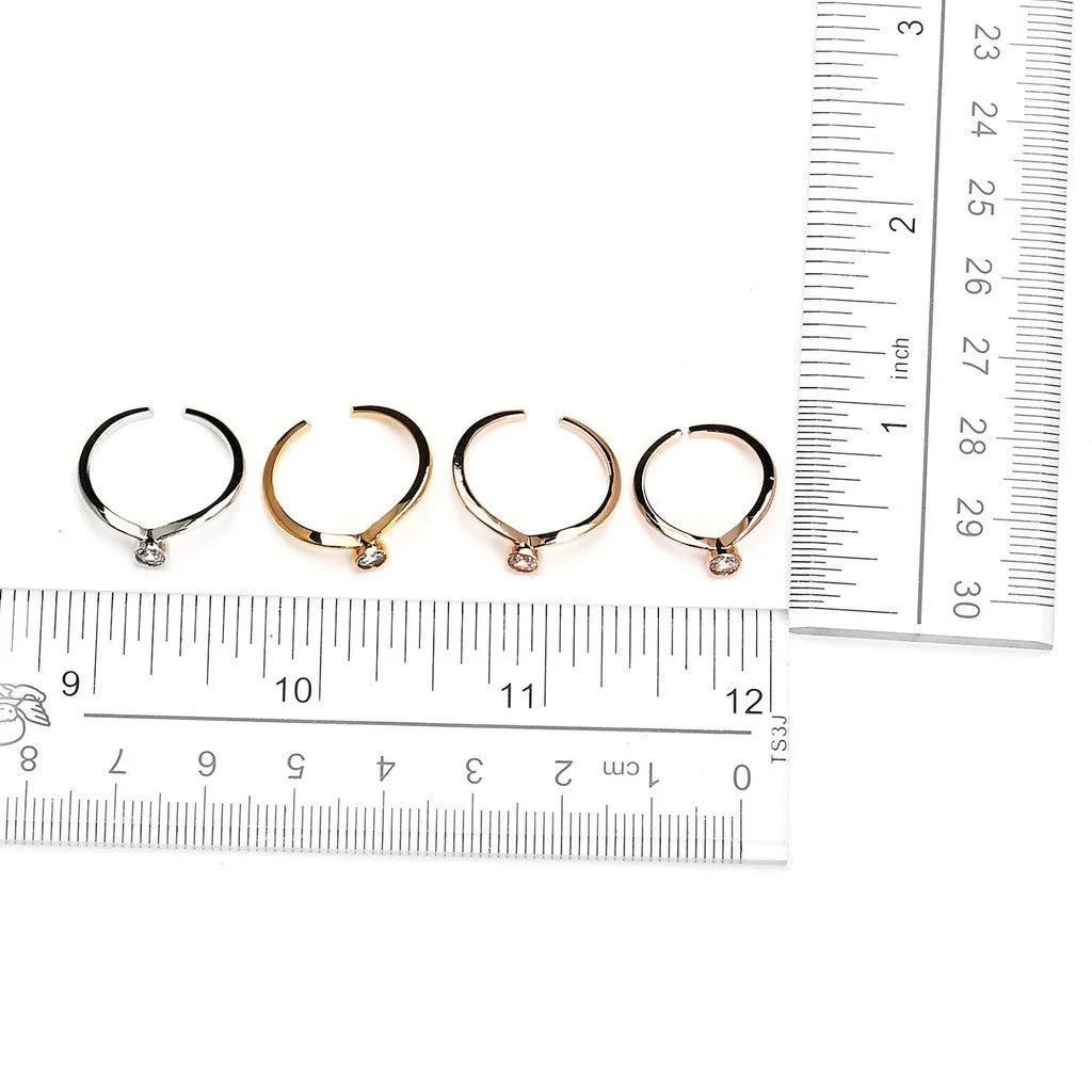 Twinkle On Silver Plated Rings